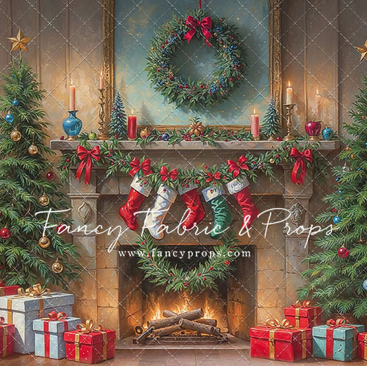 Antique Holiday Mantle - with Sweep Option