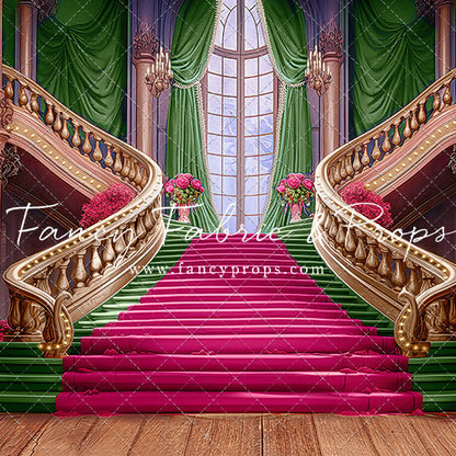 Ballroom Royal Staircase - Green - With Sweep Option