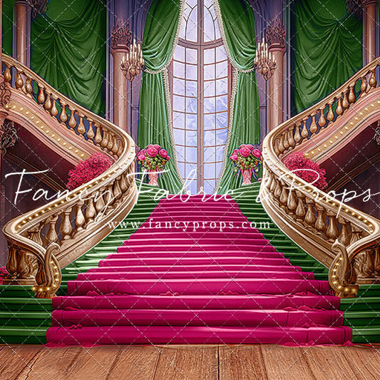 Ballroom Royal Staircase - Green - With Sweep Option