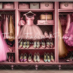 Barbie's Fabulous Wardrobe - Pink Dress Option - With Sweep Option