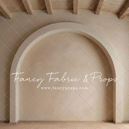 Beige Elegant Arch - Wood Floor - With Sweep Option