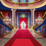 Belle's Royal Staircase -With Lights- Red Carpet - With Sweep Option