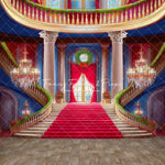 Belle's Royal Staircase -Wood Floor - With Sweep Option