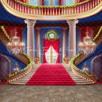 Belle's Royal Staircase -Wood Floor with Lights - With Sweep Option