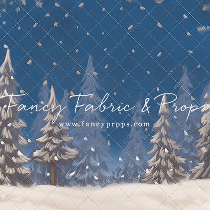 Blue Snowy Sky - with Sweep Option