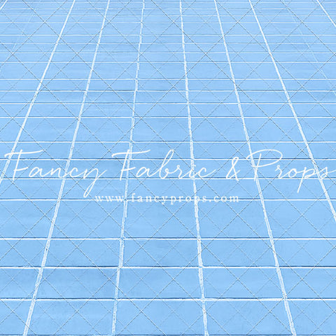Blue Tile Mat Floor