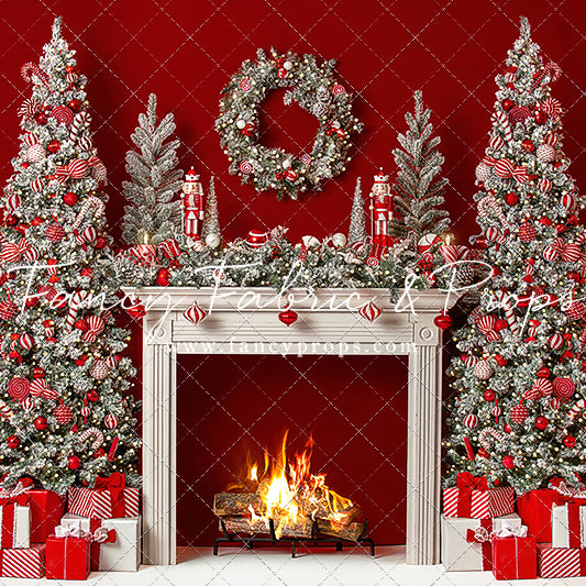 RTS Candy Cane Mantle - 8x8' Wrinkle-Free - Perfect - 50% Off