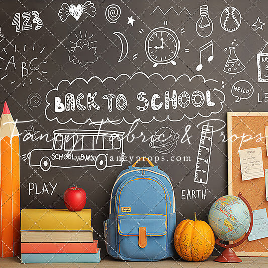 Chalkboard Classroom - With Sweep Option