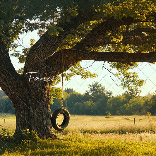 Childhood Tire Swing - with Sweep Option