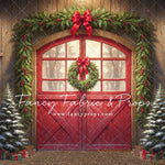 Christmas At The Red Barn - Dirt Floor - with Sweep Option