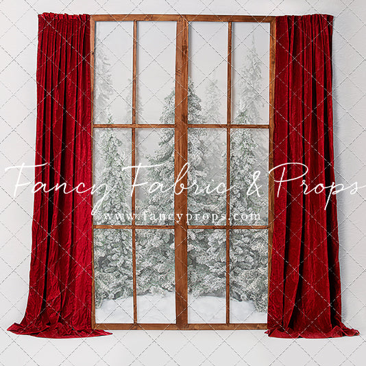 Classic Red Mantle Window