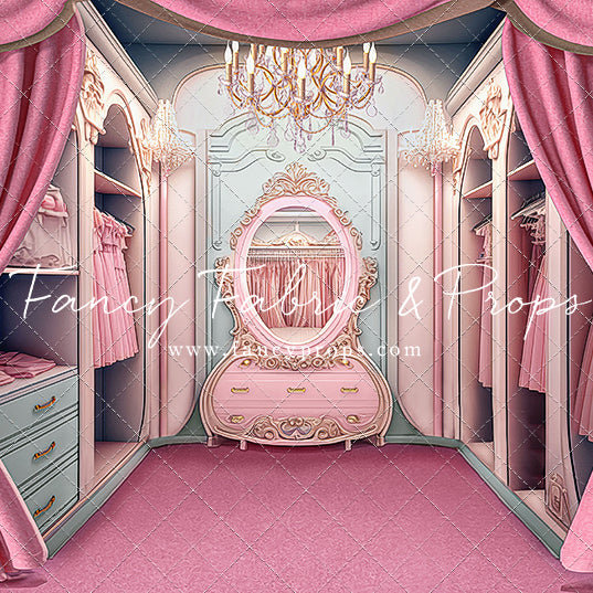 Elegant Armoire - Pink Floor Option - With Sweep Option