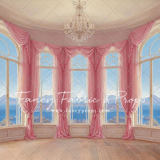 Elegant Summertime Mountain View - Wood Floor - With Sweep Option