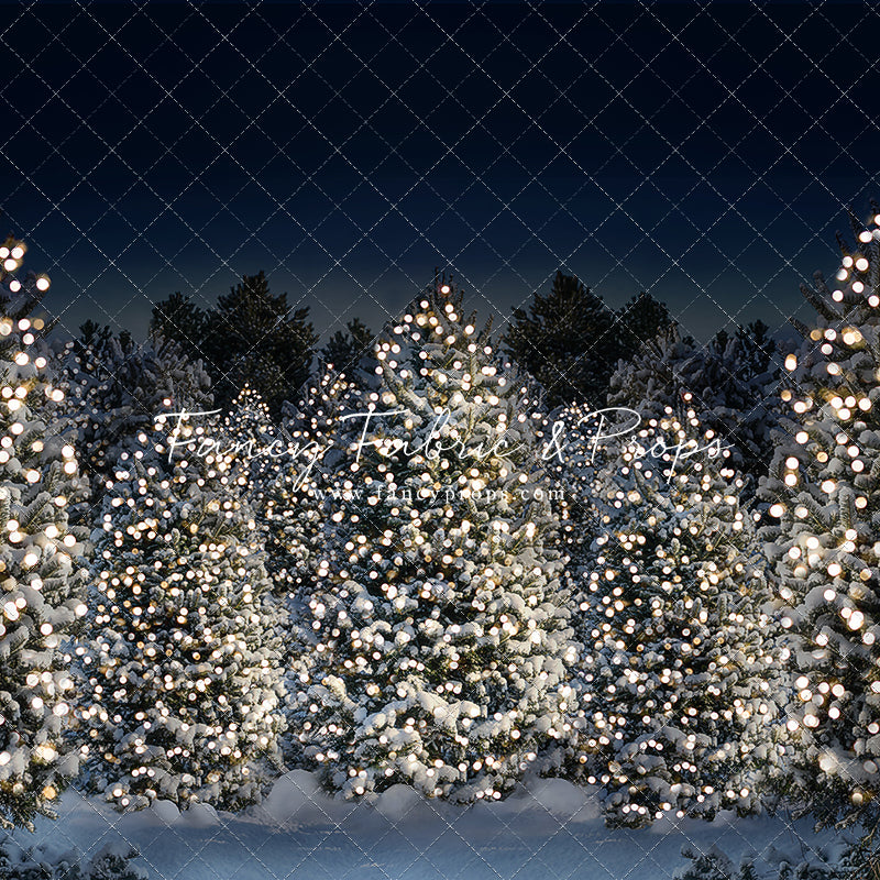 Evening Glimmering Trees - side wall