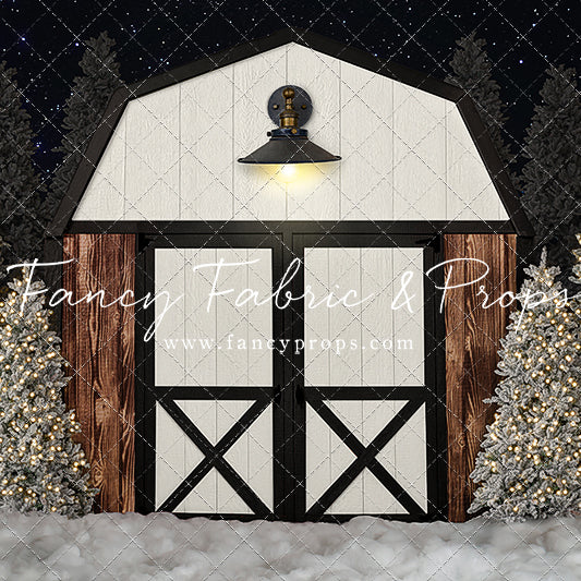 Modern Christmas Barn - With Light