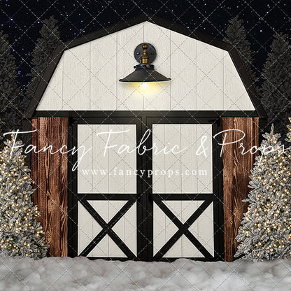 Modern Christmas Barn - With Light