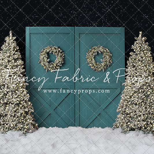 Fancy Blue Barn Doors