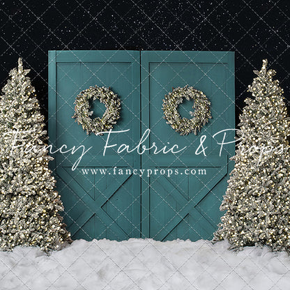Fancy Blue Barn Doors