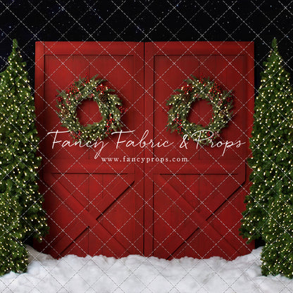 Fancy Red Barn Doors