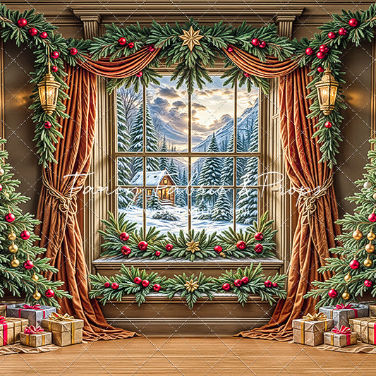 Frosted Pines & Presents - with Sweep Option