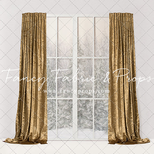 Simple Christmas Mantle Window