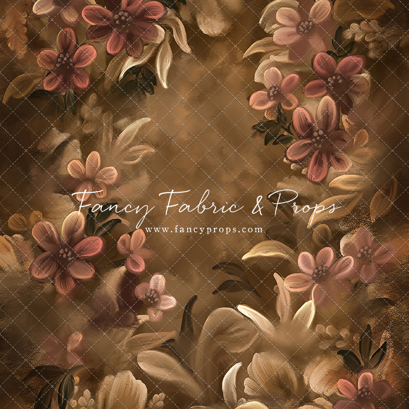 Golden Floral Tapestry - Sweep Sizes Only