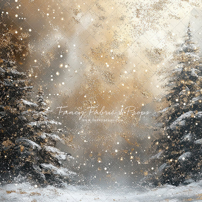 Golden Snowy Wonderland - With Sweep Option