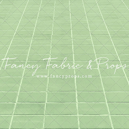 Green Tile Mat Floor – Fancy Fabric & Props