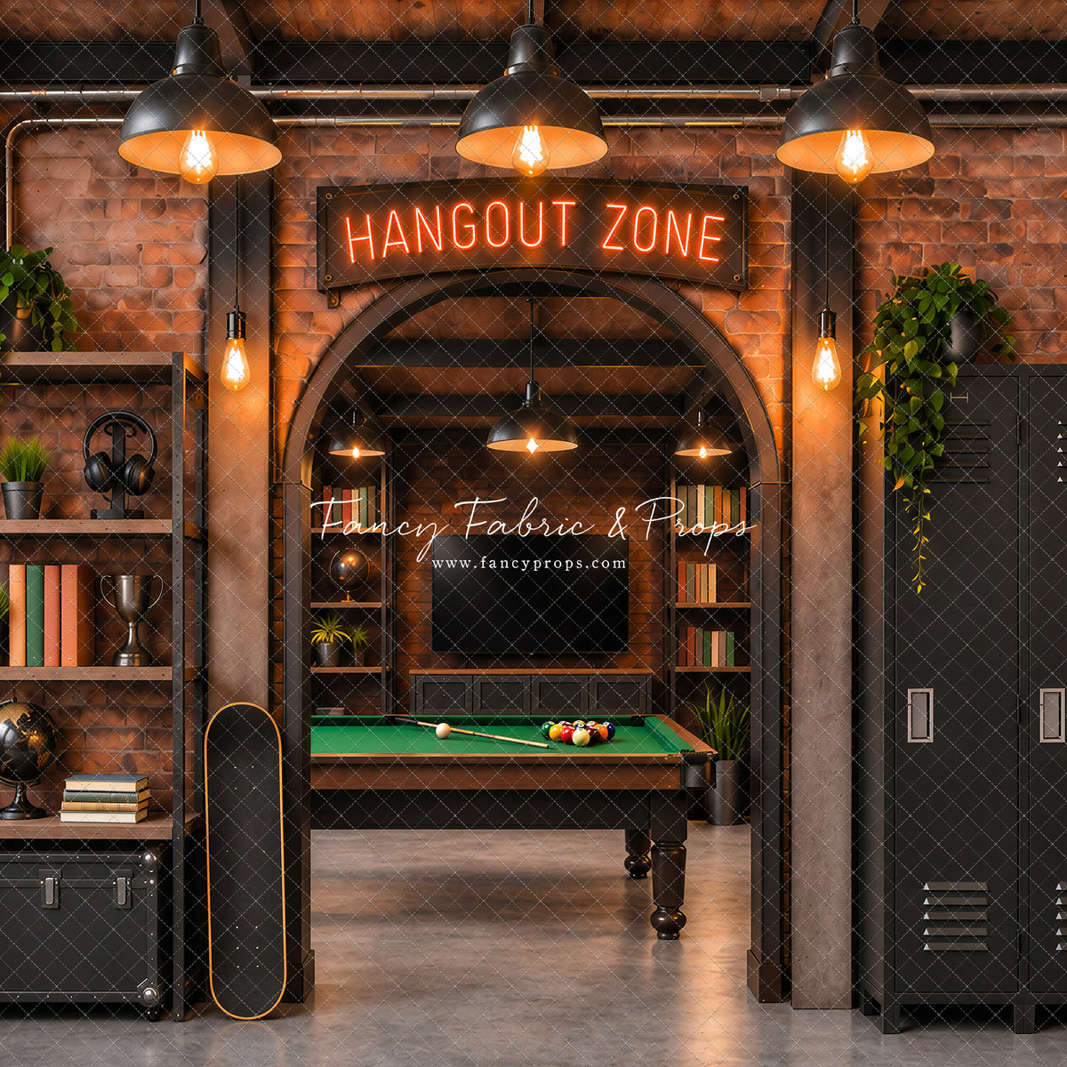 Industrial Loft Hangout Zone - With Sweep Option