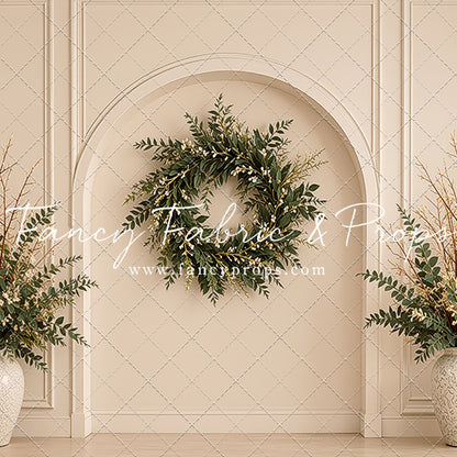 Ivory Evergreen Arch - With Sweep Option