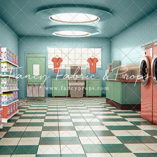 Laundry Day - Blue - With Sweep Option