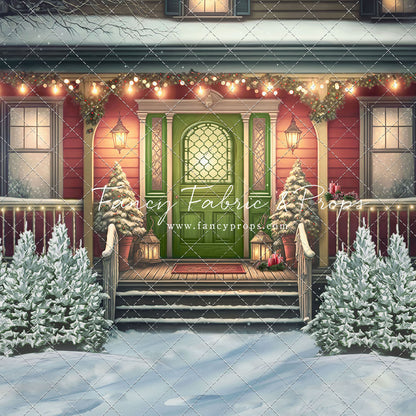 Merry Porch Greetings - Extra Lights - with Sweep Option