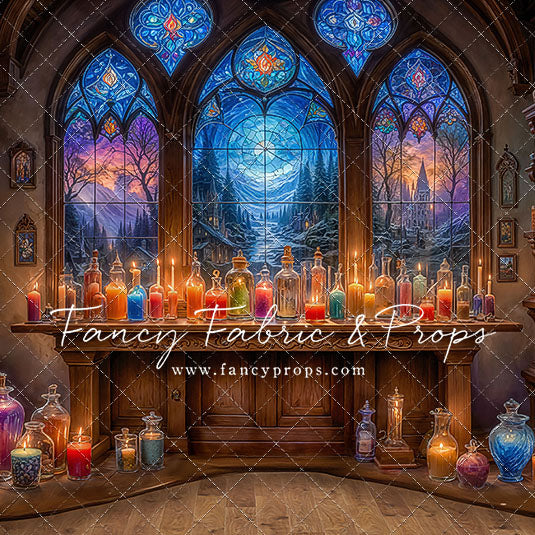 Mystic Potion Emporium - Wood Floor - With Sweep Option