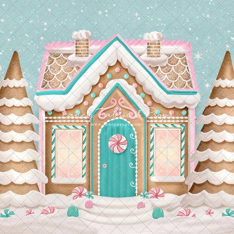 Pink Peppermint Gingerbread House