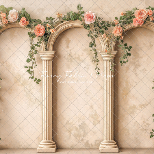 Peach Bloom Garden - With Sweep Option