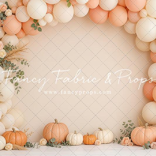 Peach Pumpkin Party - With Sweep Option