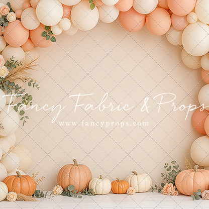 Peach Pumpkin Party - With Sweep Option