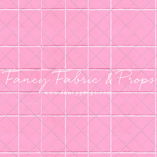 Pink Tile Mat Floor