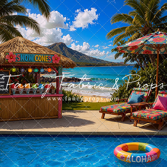 Poolside Snowcones - With Sweep Option