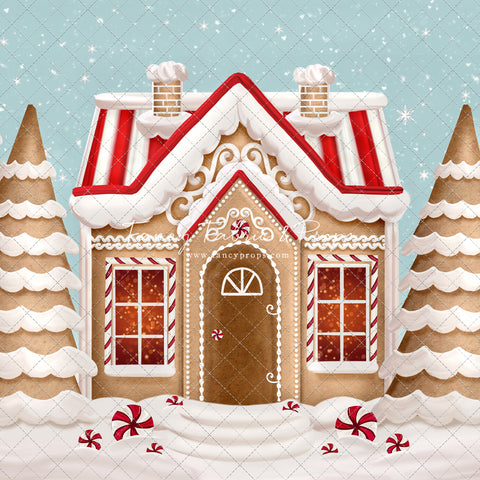 Pretty Peppermint Gingerbread House