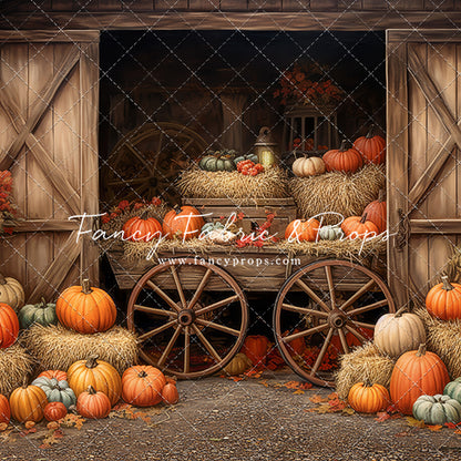 Pumpkin Patch Barn 60x50" - Littles Collection