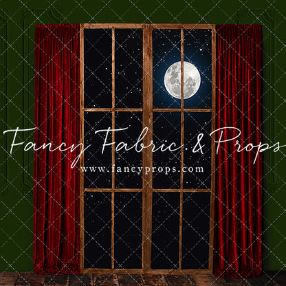 Red & Green Wood Window