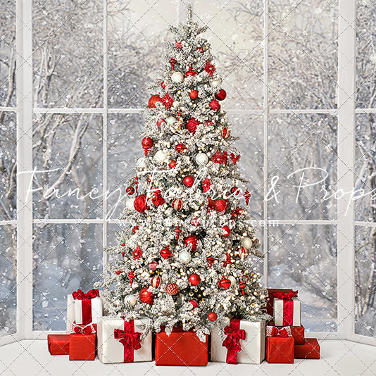 Red & White Holiday Birch