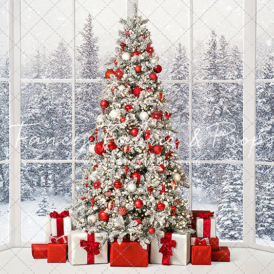 Red & White Winter Evergreens