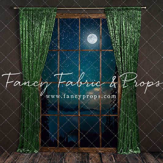 Serene Evergreen Moon