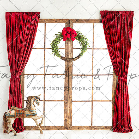 RTS Rustic Christmas Carousel - 8x8' Wrinkle-Free - Perfect - 50% Off