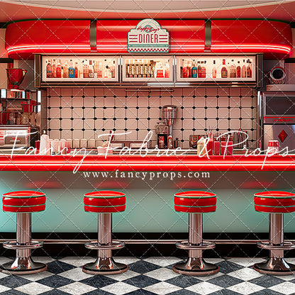 Soda Pop & Sock Hop Diner - With Sweep Option