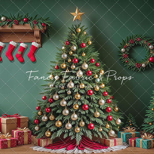 Stockings & Spruce - with Sweep Option