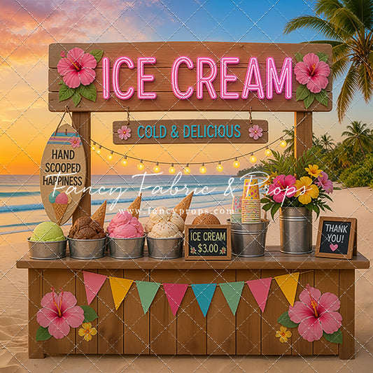 Sunset Ice Cream Shack - With Sweep Option