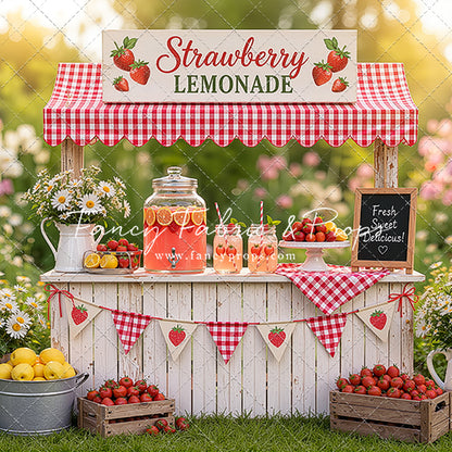 Sweet Strawberry Sips - With Sweep Option